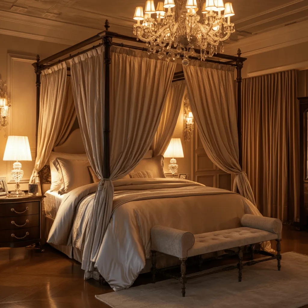 Silk and Satin Bedroom