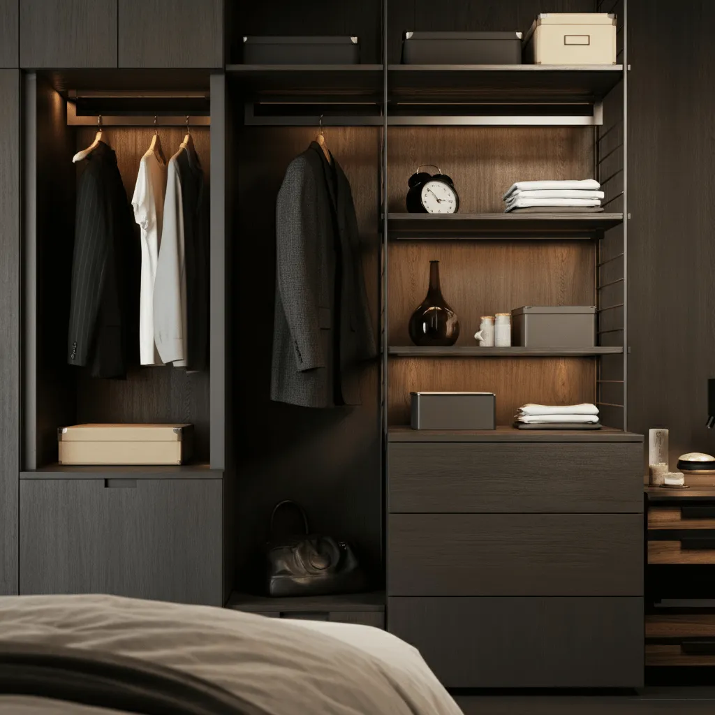 Sleek Storage Bedroom