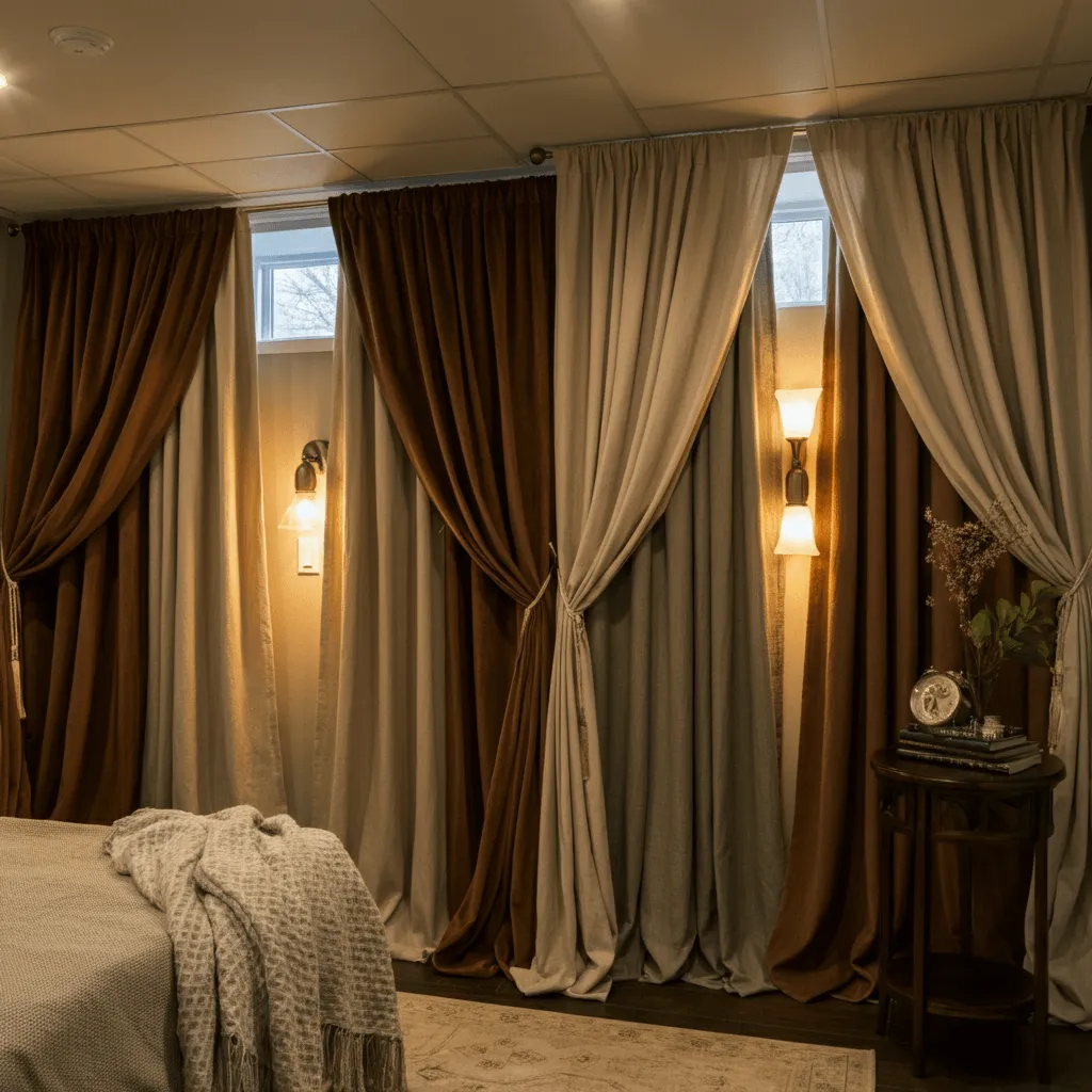 Soft Layered Curtains