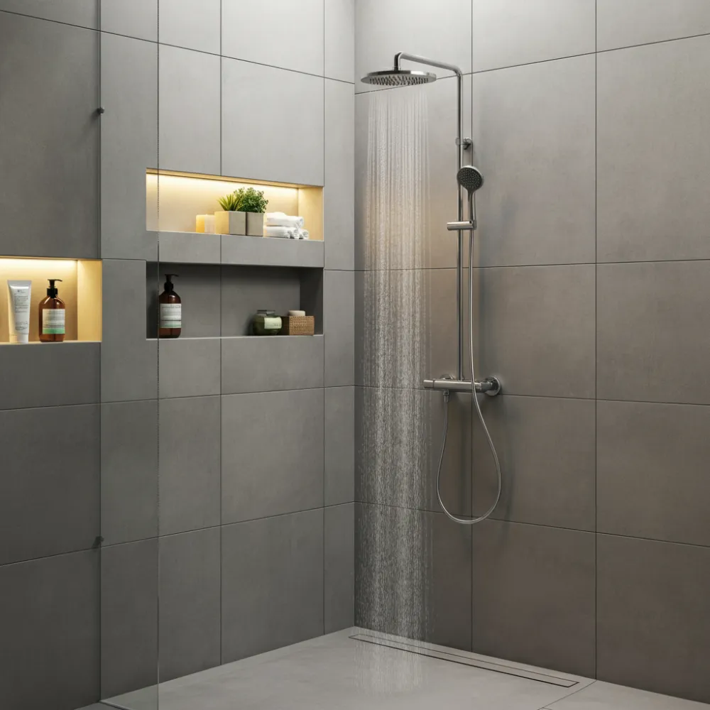 Spa-Inspired Walk-In Shower