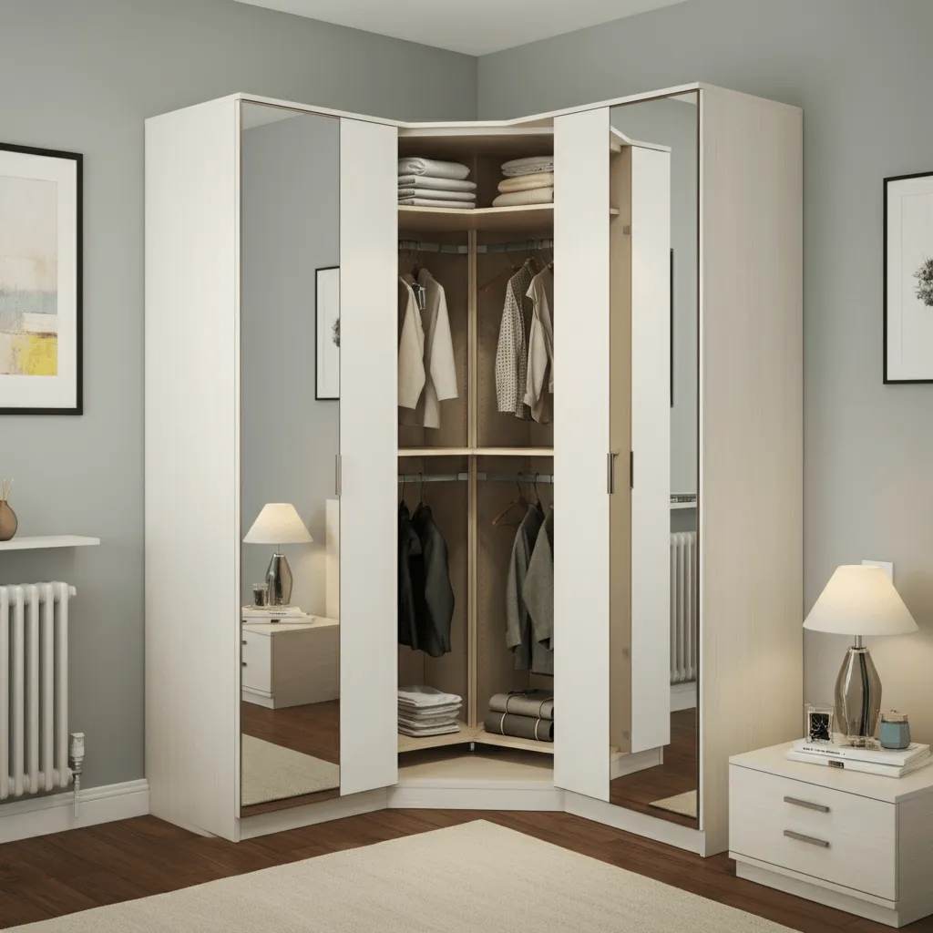 Space-Saving Corner Cupboard