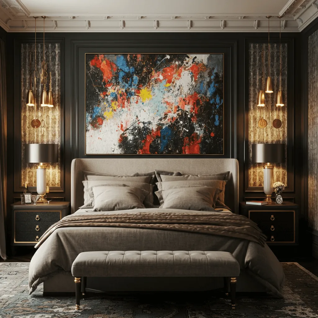 Statement Art Bedroom