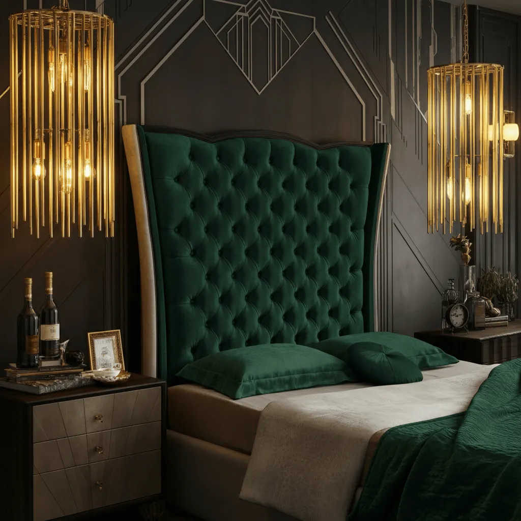 Statement Art Deco Headboard