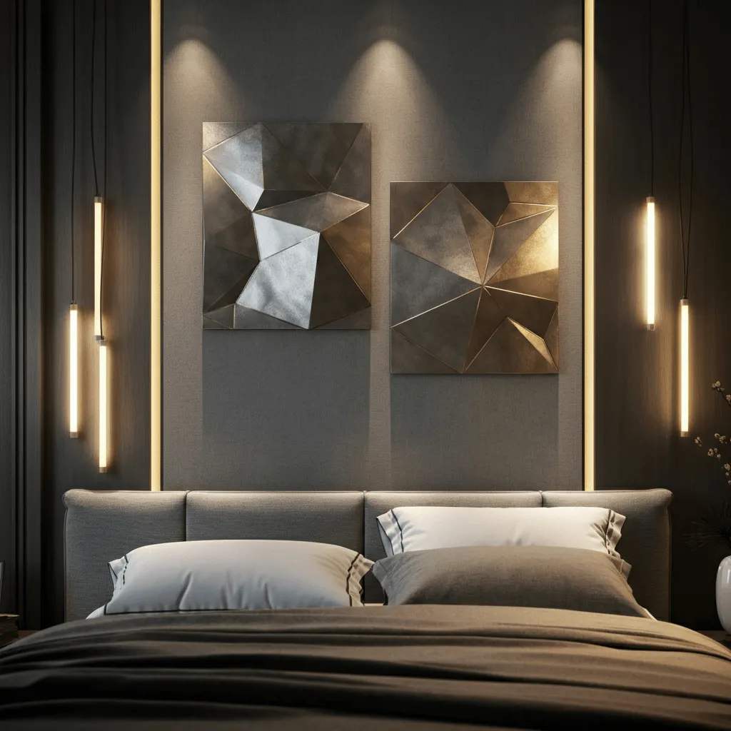 Statement Silver Wall Art