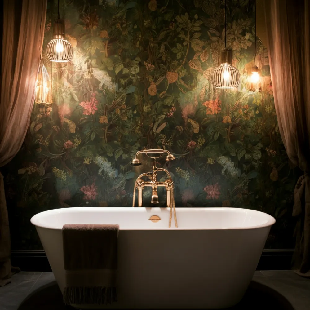 Statement Wallpaper Bathroom