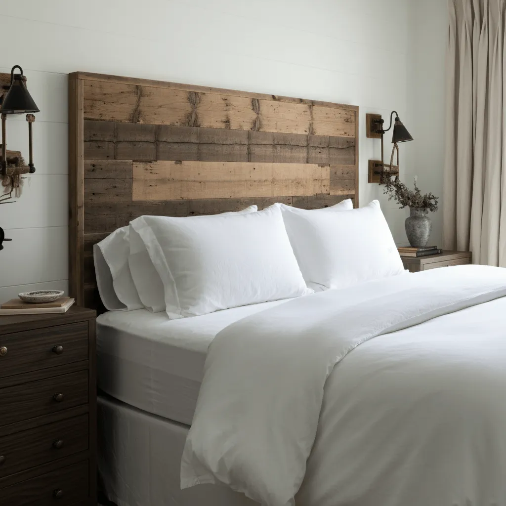 Statement Wooden Headboard