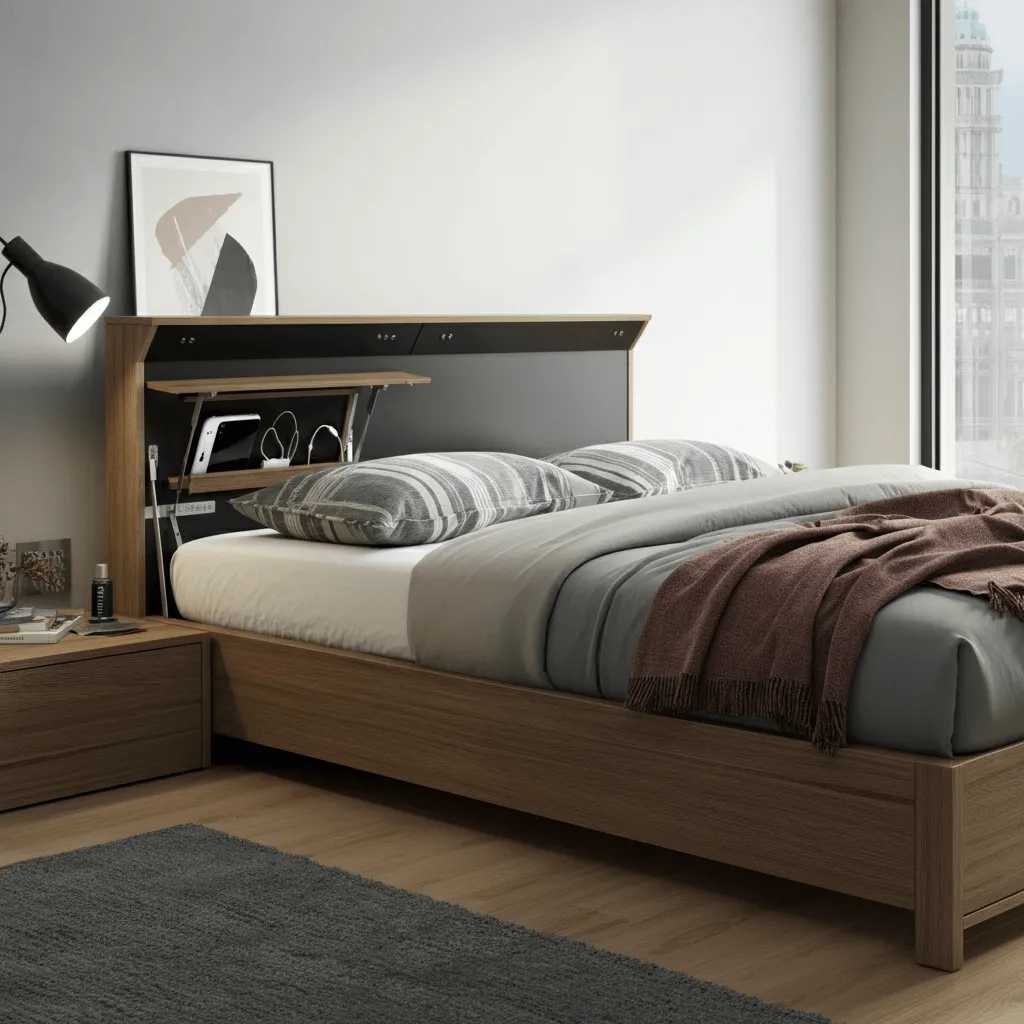 15 Smart Bedroom Storage Beds Ideas to Maximize Space 15 Storage Bed with Charging Station