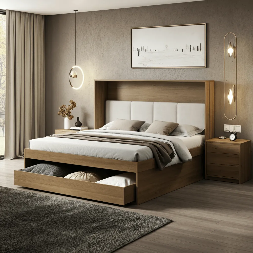 15 Smart Bedroom Storage Beds Ideas to Maximize Space 6 Storage Bed with Sliding Doors