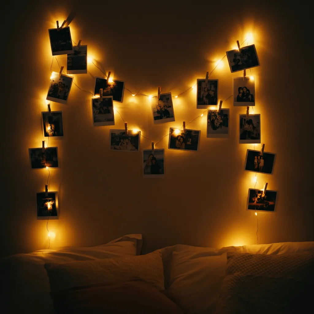 String Light Photo Display