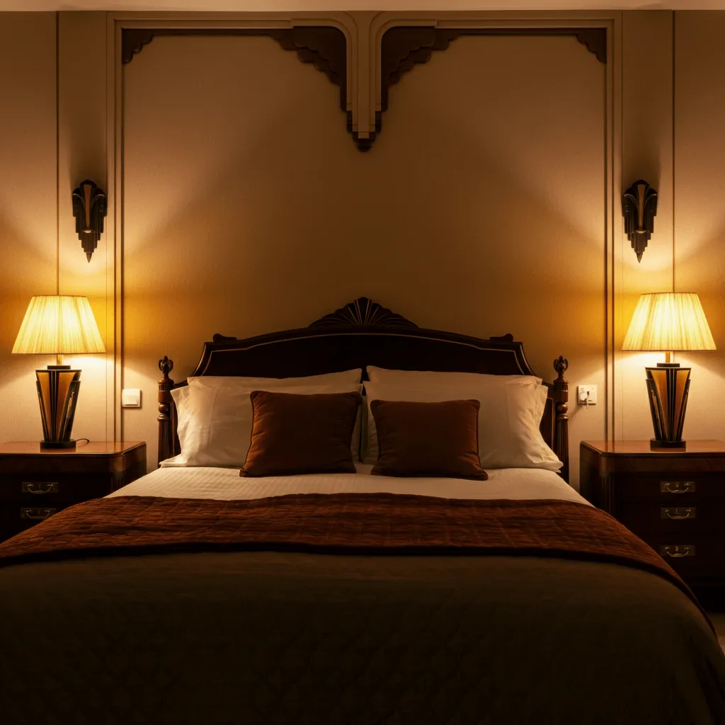 Symmetry in Art Deco Bedroom