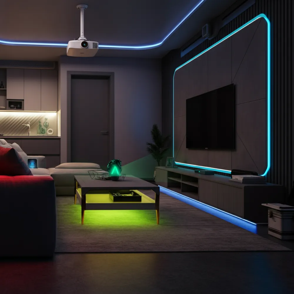 Tech-Integrated Lounge