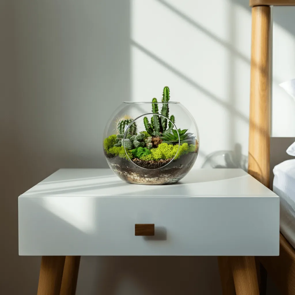 Terrarium on Nightstand