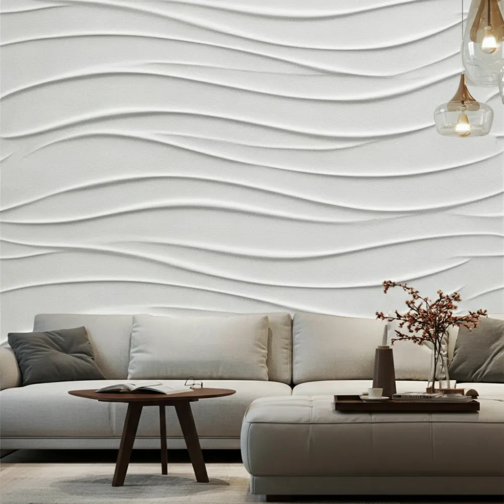 33 Living Room Wall Decor Ideas That Will Blow Your Guests Away! 6 Textured Plaster Wall