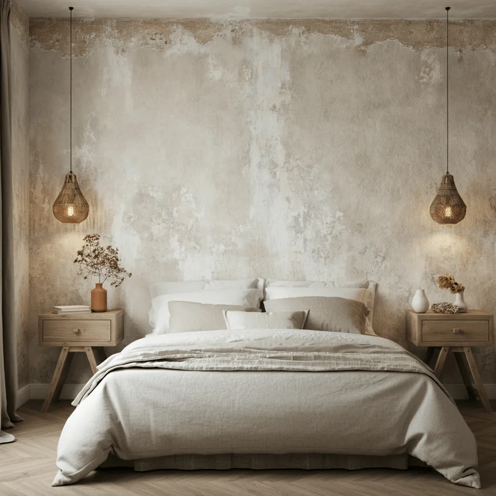 Textured Walls Bedroom