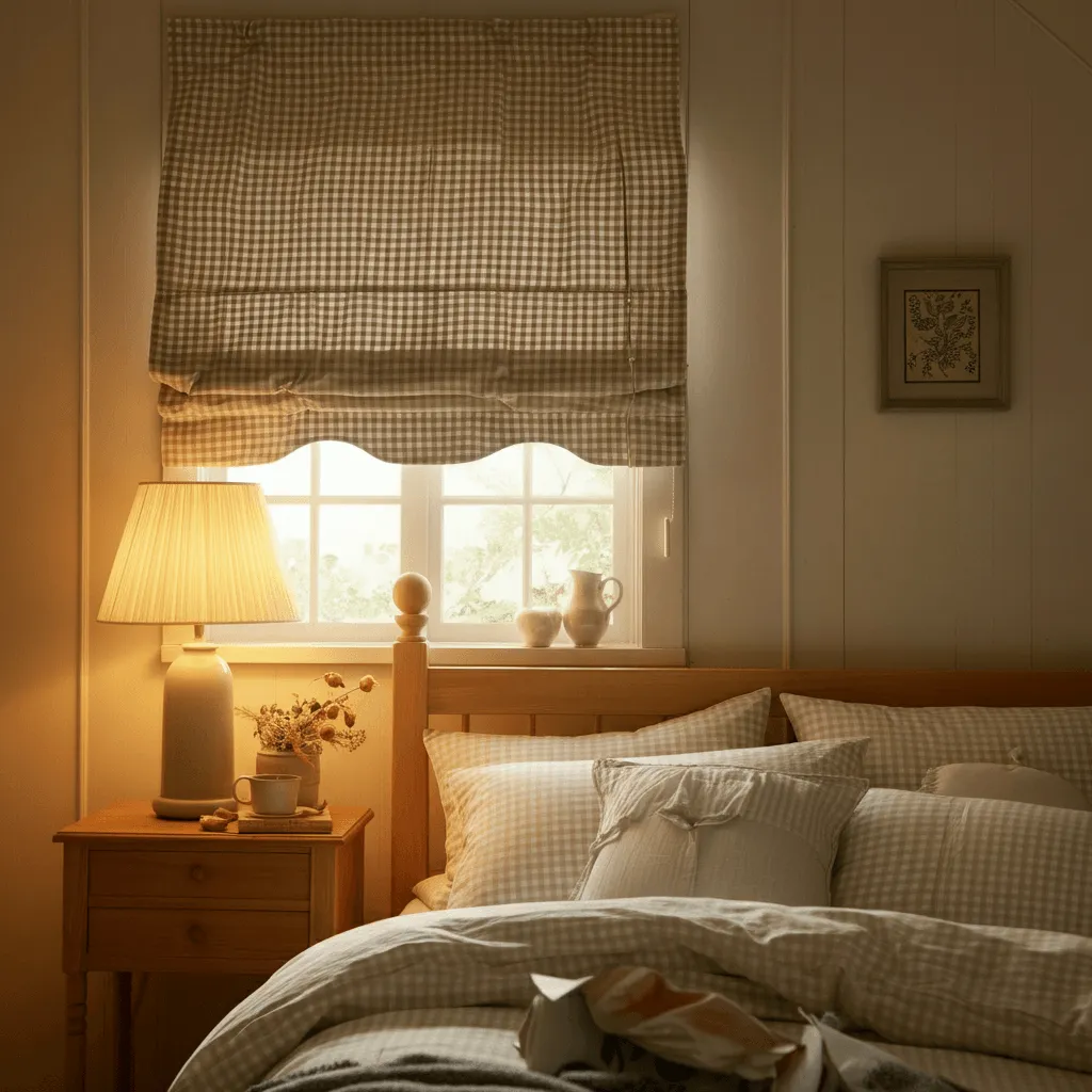 Tie-Up Shades Bedroom