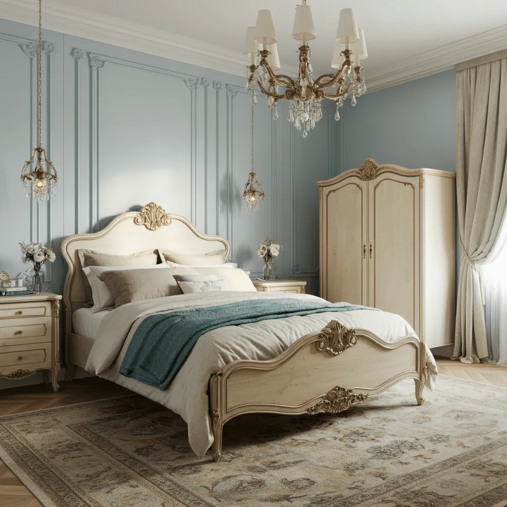 Traditional Raised Paneling Bedroom