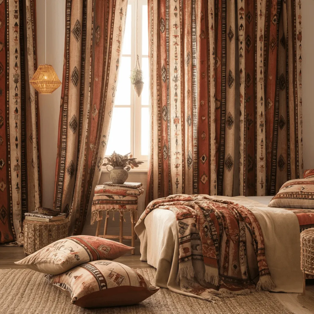 Tribal Prints Boho Bedroom