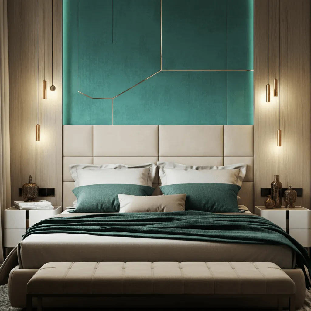 Turquoise Accent Wall