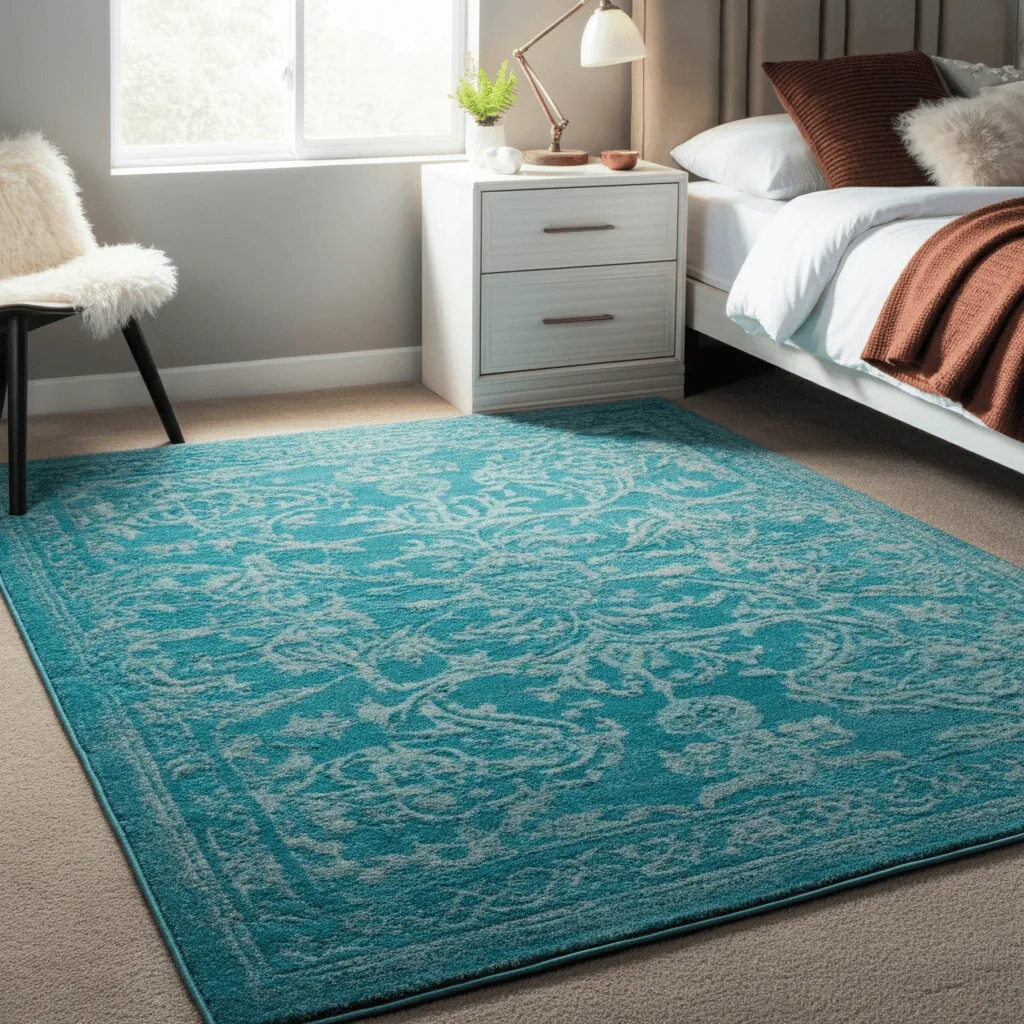 Turquoise Area Rug