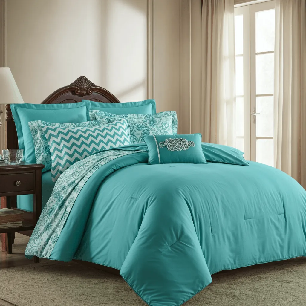 Turquoise Bedding