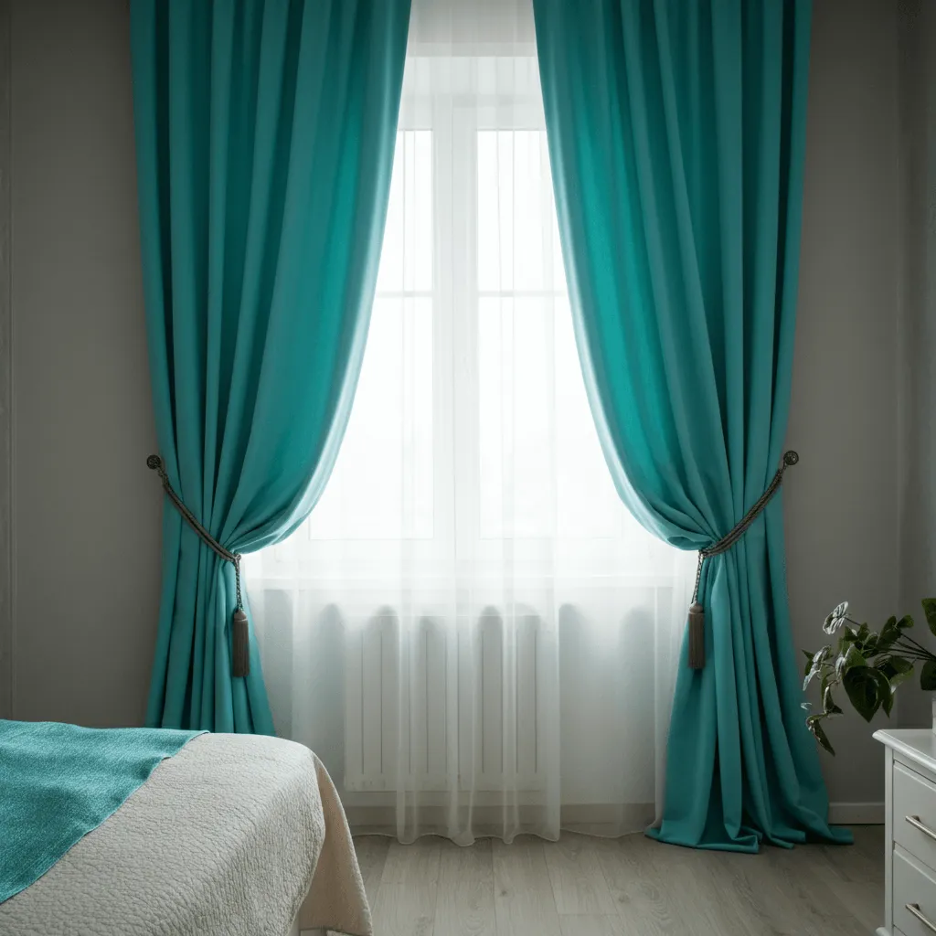 Turquoise Curtains