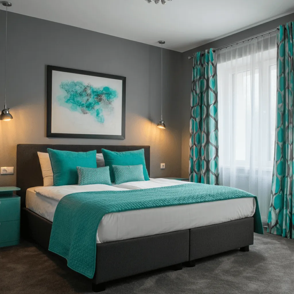 Turquoise and Gray Theme