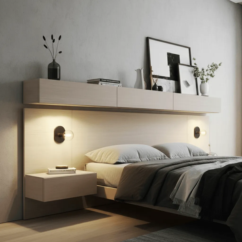 Two-Tone Floating Shelves