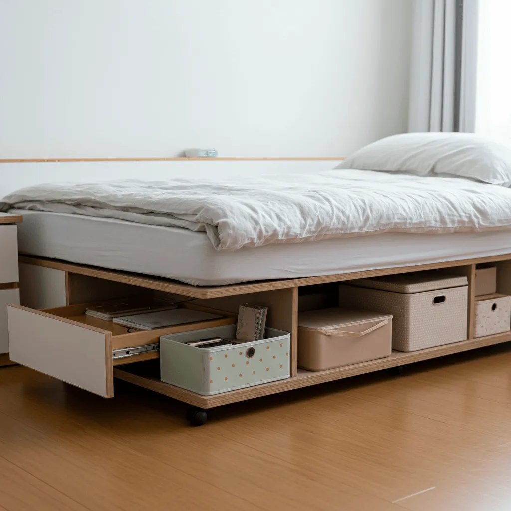 15 Home Office in Bedroom ideas That Feel Spacious & Chic 6 Under-Bed Storage