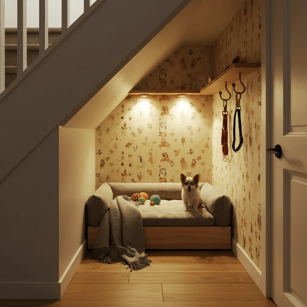 Under-the-Stairs Pet Nook