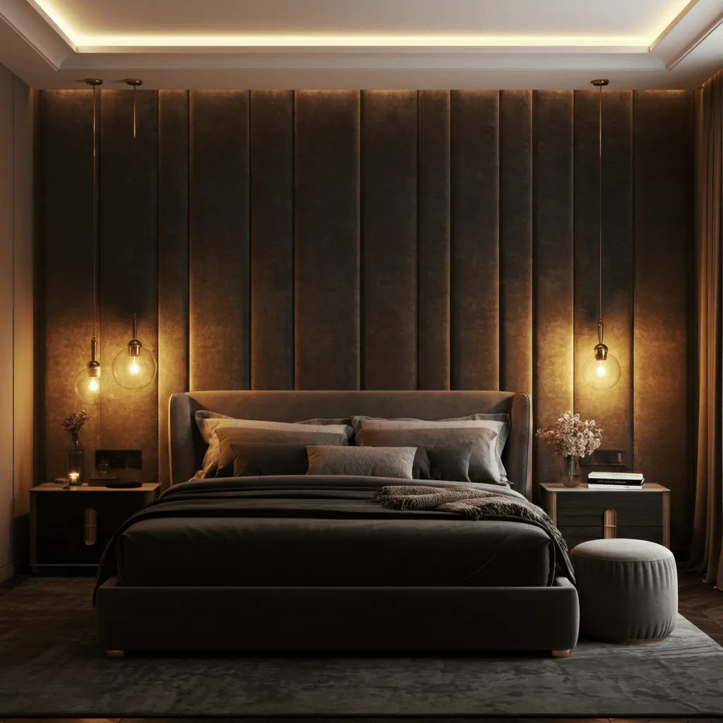 Upholstered Panels Bedroom
