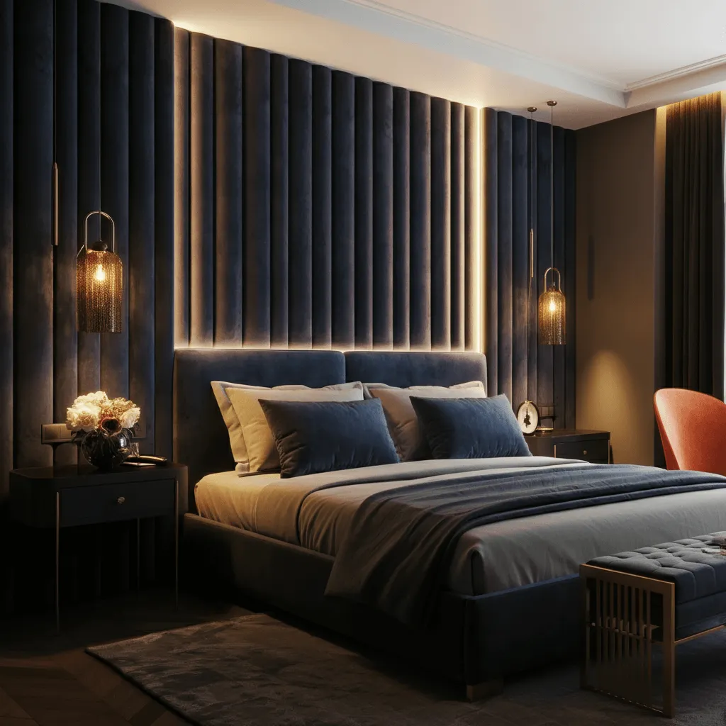 Upholstered Panels Bedroom