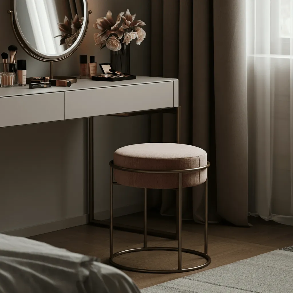 Vanity Stool in Bedroom