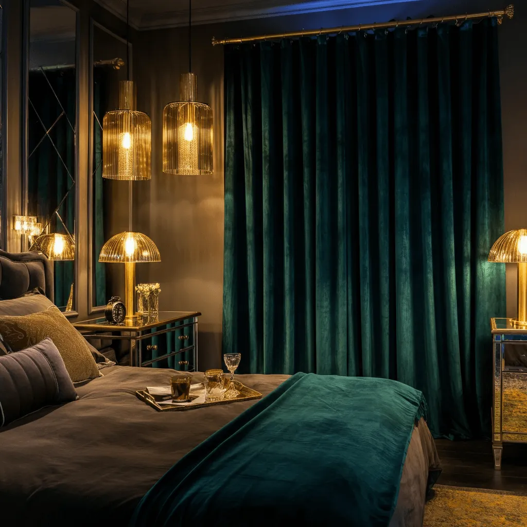 Velvet Curtains for Glamour