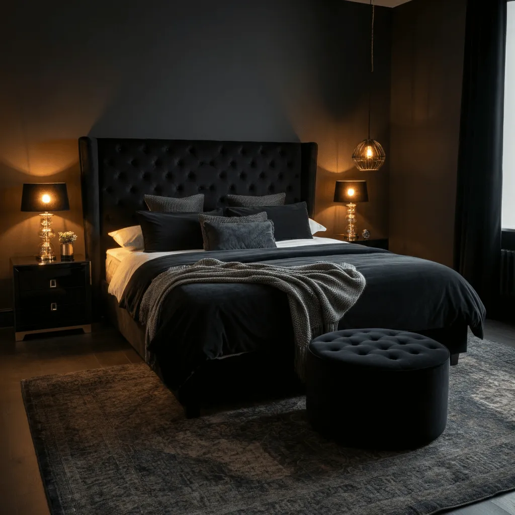 Velvet Furniture in Black