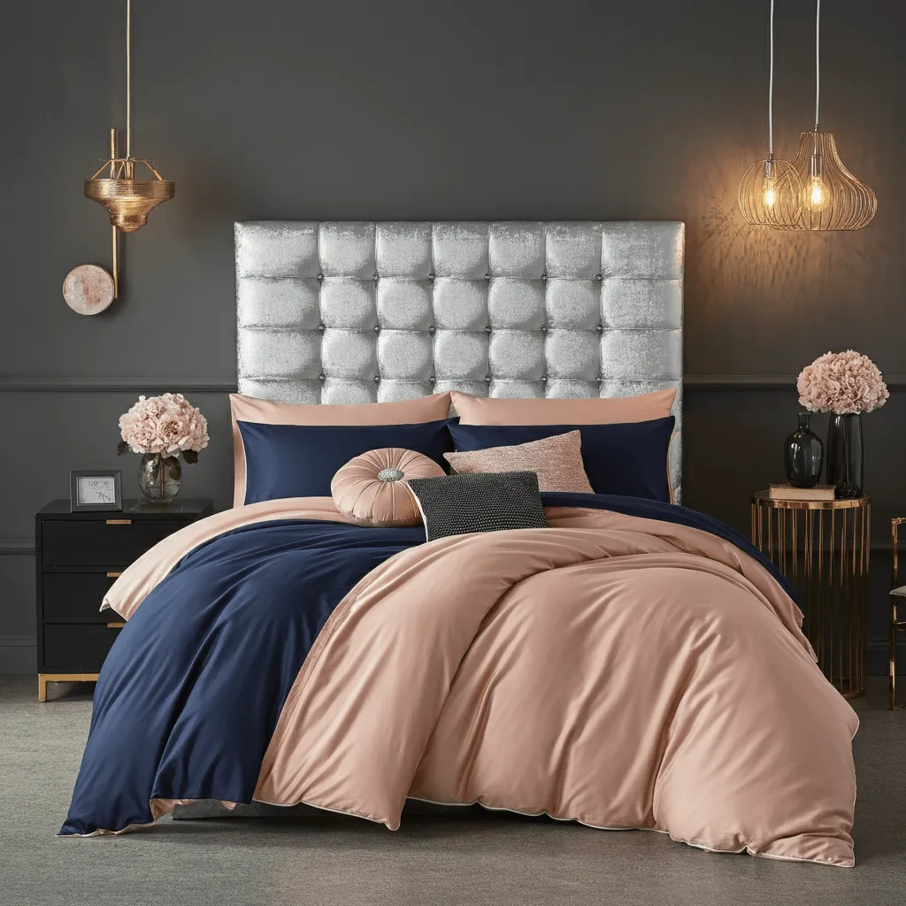 Velvet Silver Headboards