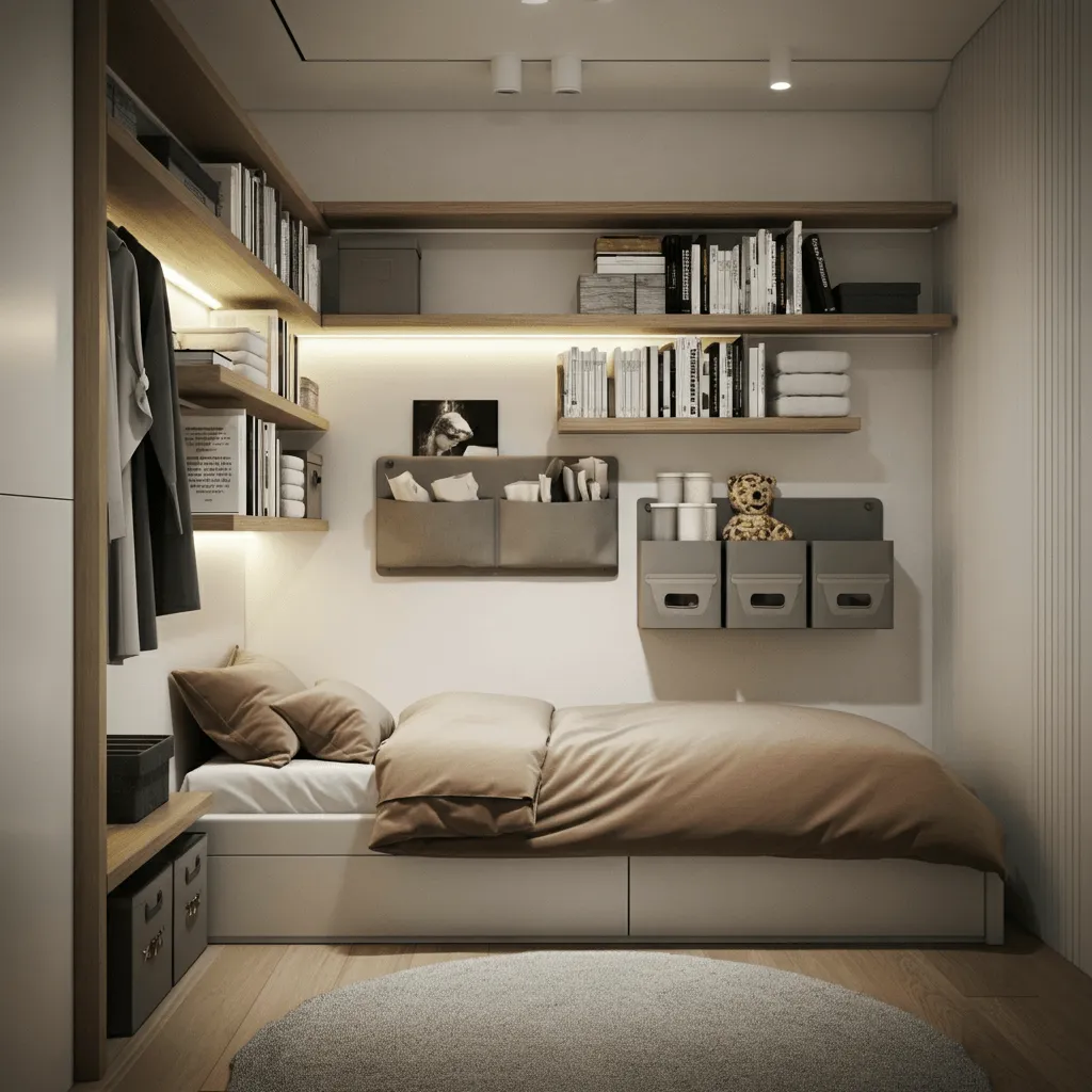 Vertical Storage Bedroom