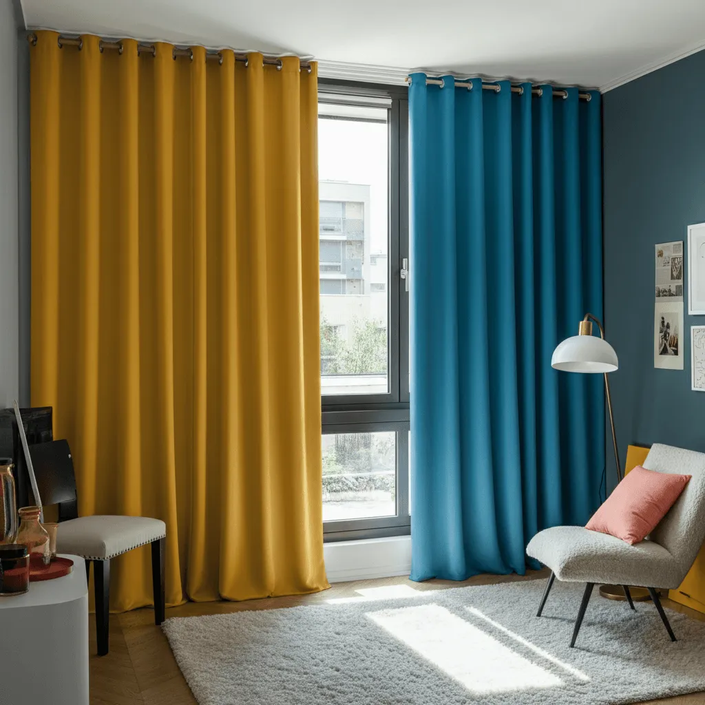 Vibrant Color Curtains