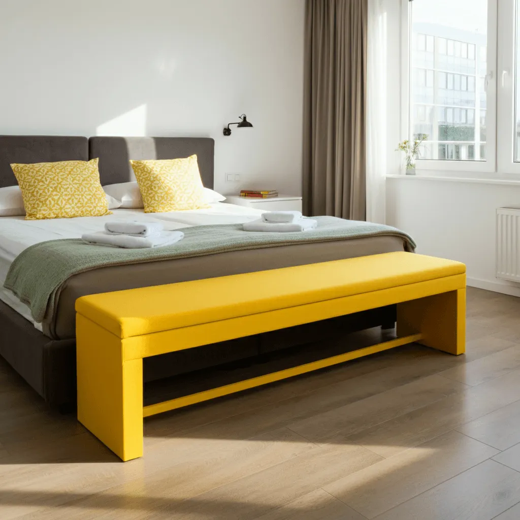 Vibrant Colors Bedroom Bench