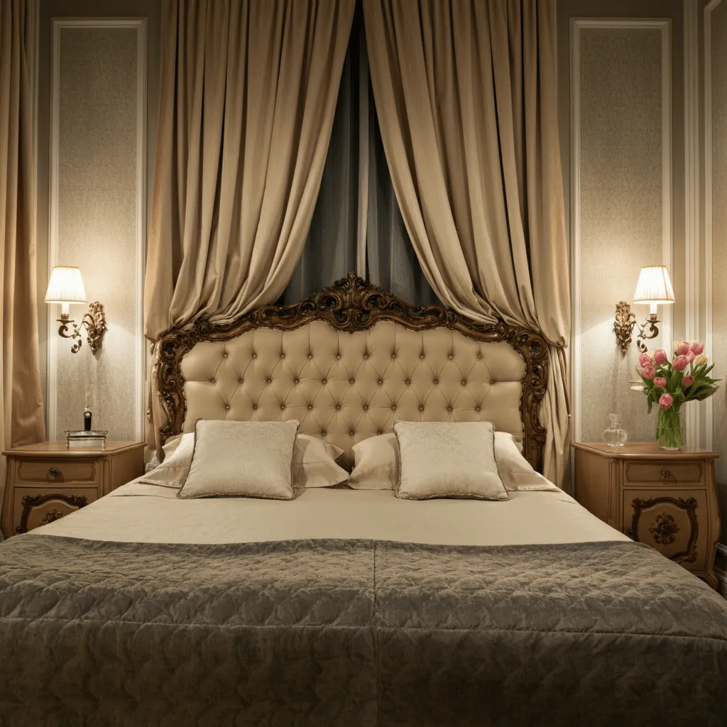 15 Romantic Bedroom Decor Ideas to Transform Your Space 5 Vintage Headboard Charm