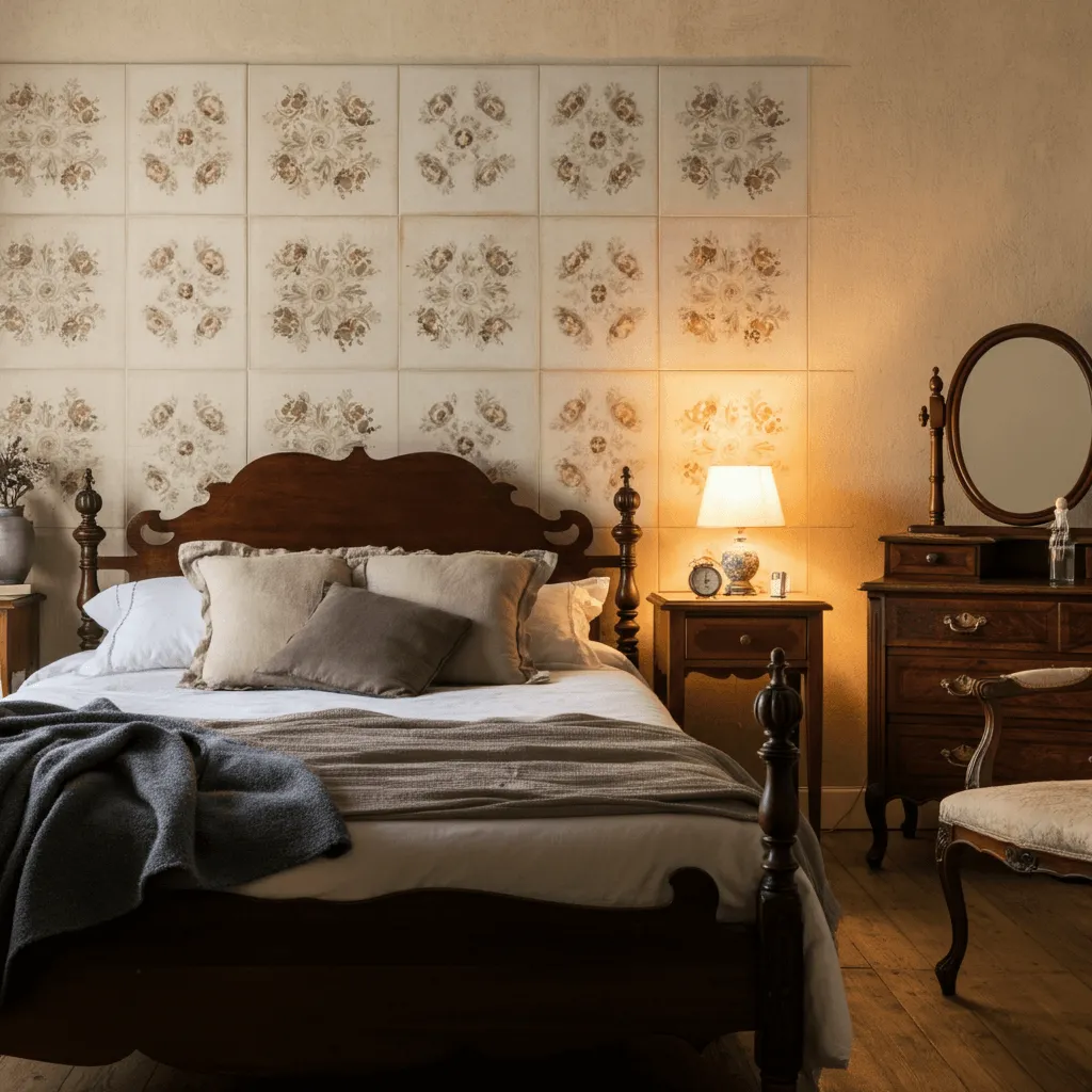 10 Game-Changing Bedroom Tiles Floor Ideas for a Modern Look 7 Vintage-Inspired Tiles Bedroom