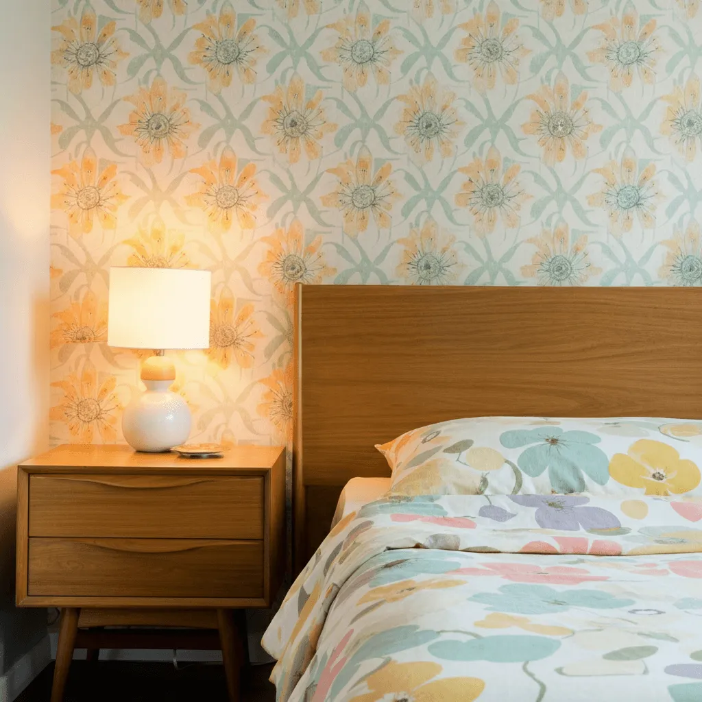 Vintage Wallpaper Bedroom