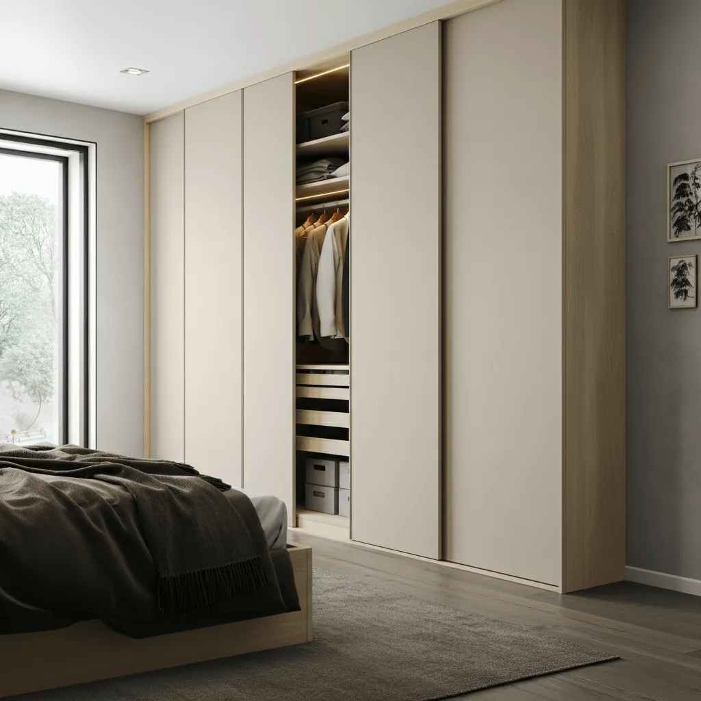 15 Inspiring Bedroom Built-in Wardrobe Designs for Modern Homes 2 Wall-to-Wall Wardrobe