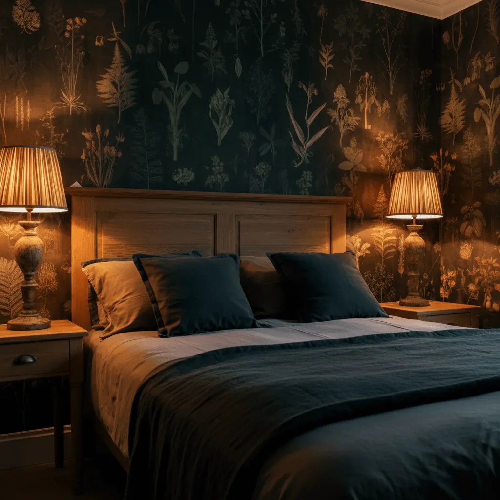 Wallpapered Accent Wall