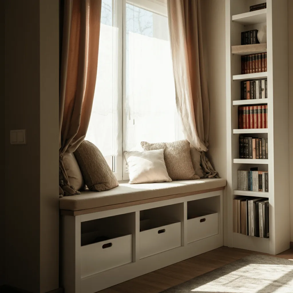 Window Bench with Storage