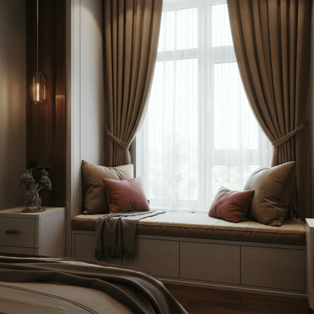 Window Seat with Cushions