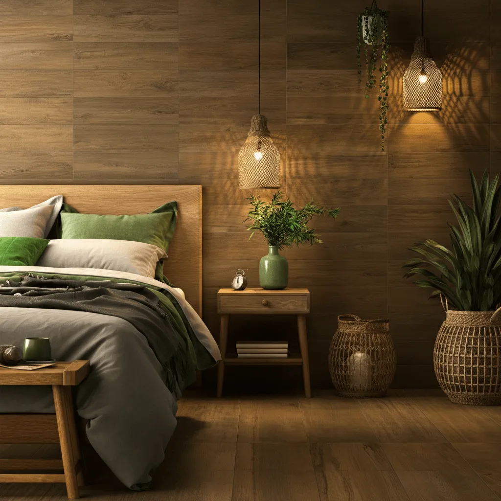 10 Game-Changing Bedroom Tiles Floor Ideas for a Modern Look 4 Wood-Effect Tiles Bedroom