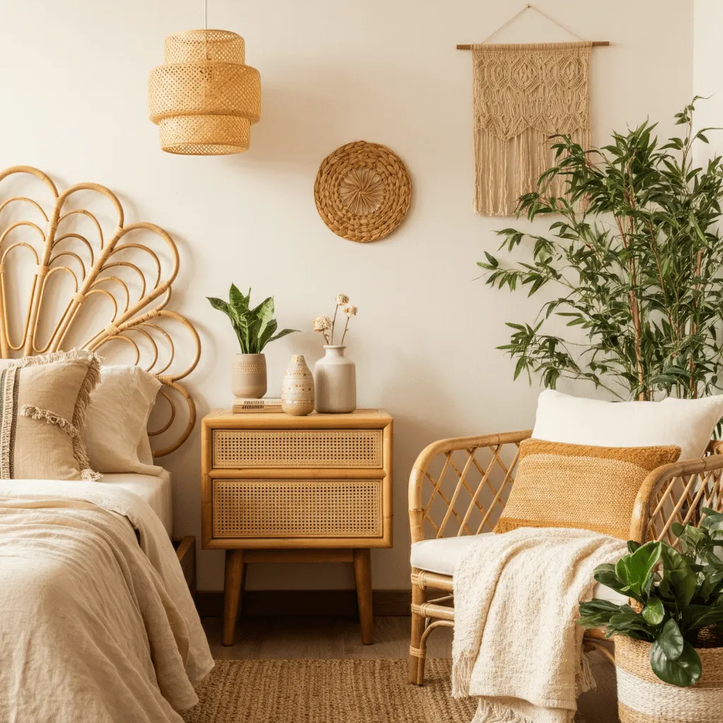 Woven Accents Boho Bedroom
