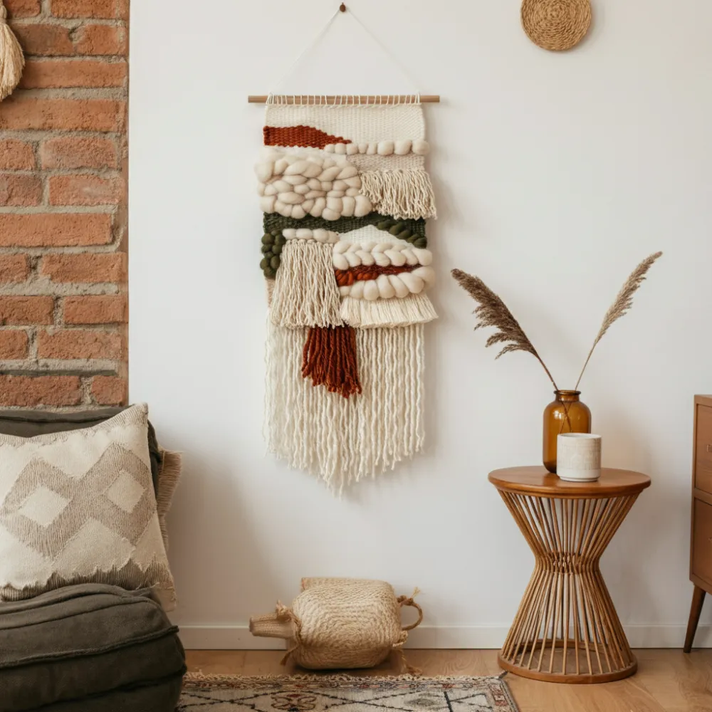 33 Living Room Wall Decor Ideas That Will Blow Your Guests Away! 12 Woven Tapestry Wall Art