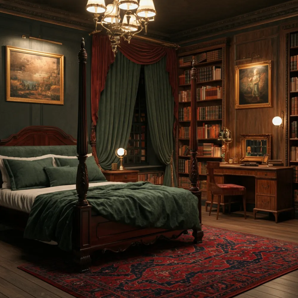 Dark Academia Bedroom