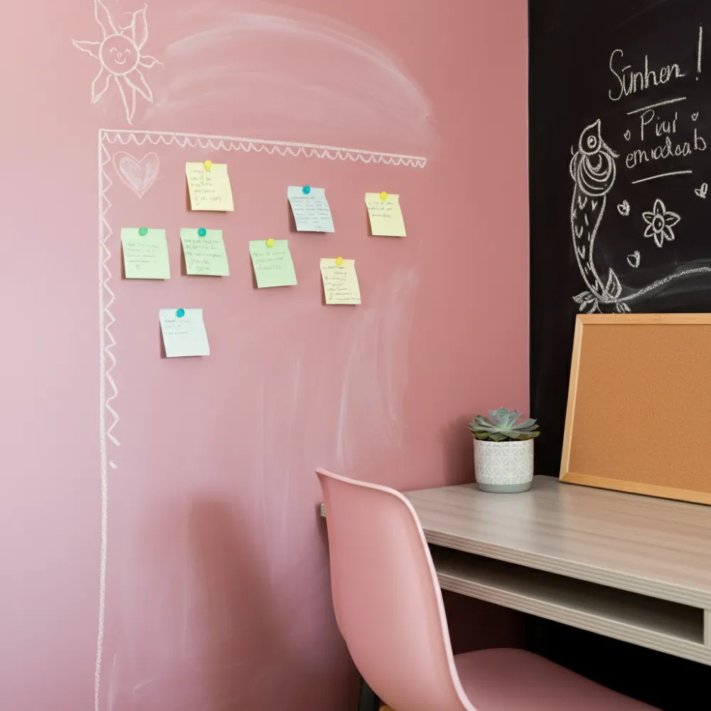 Pink Chalkboard Wall